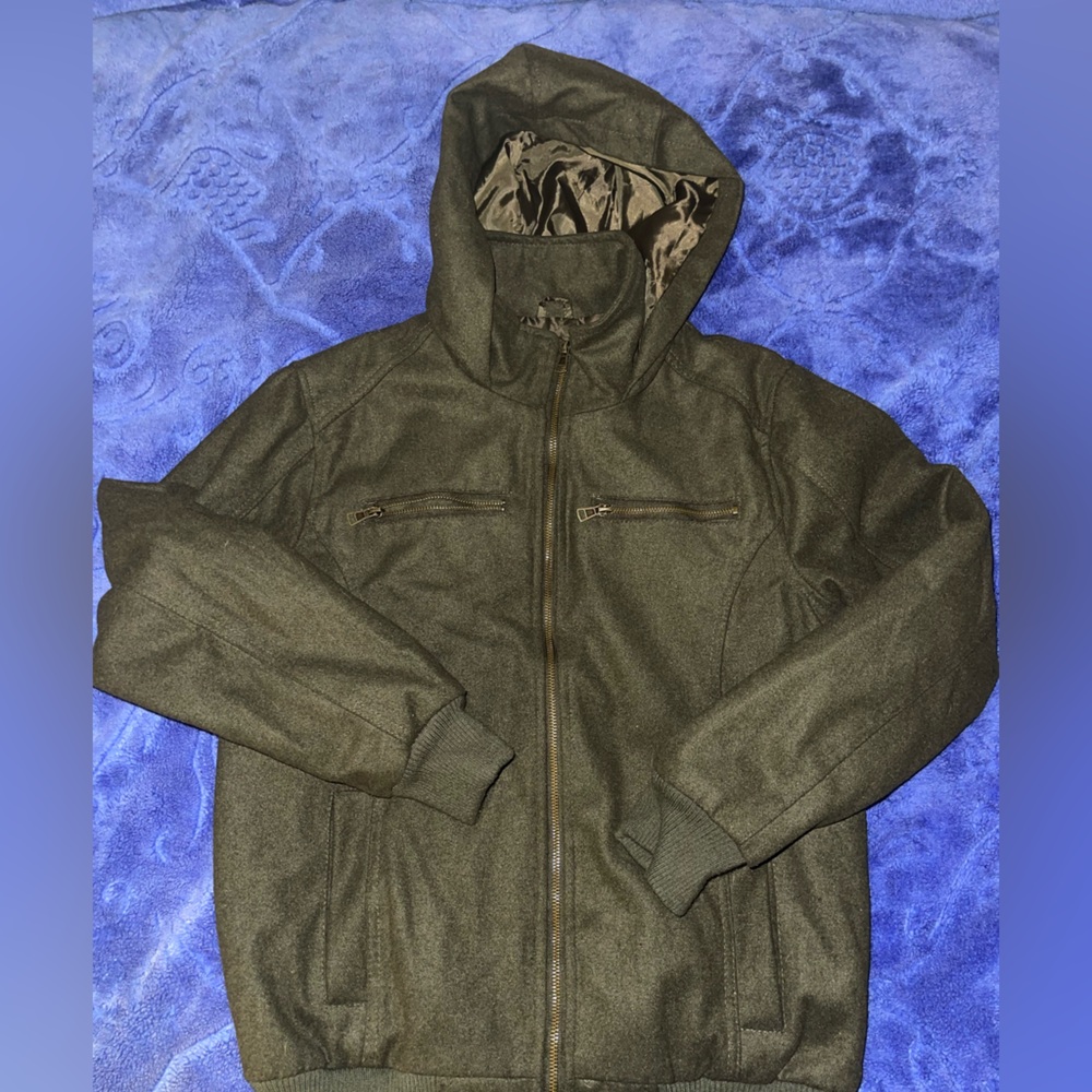 Carbon Olive Bomber Jacket